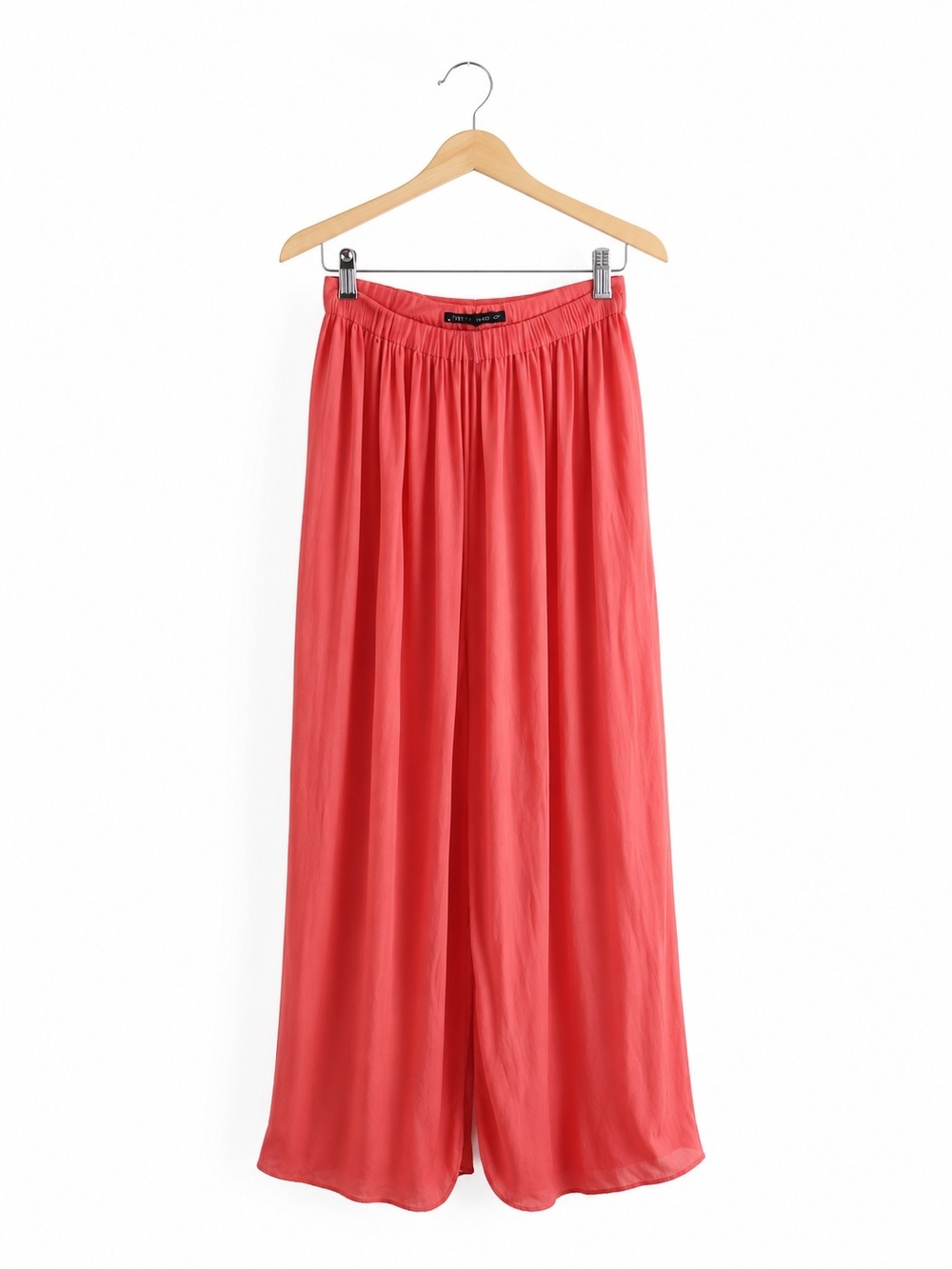 Flowy Coral Wide-Leg Pants